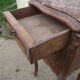Louis XV style bedside table Walnut beginning 20 eme
