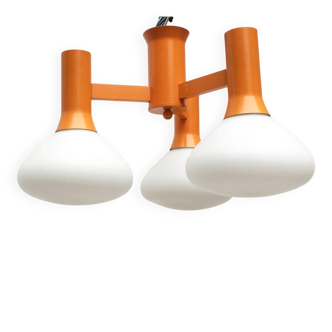 Orange Vintage Space Age Pendant Lamp