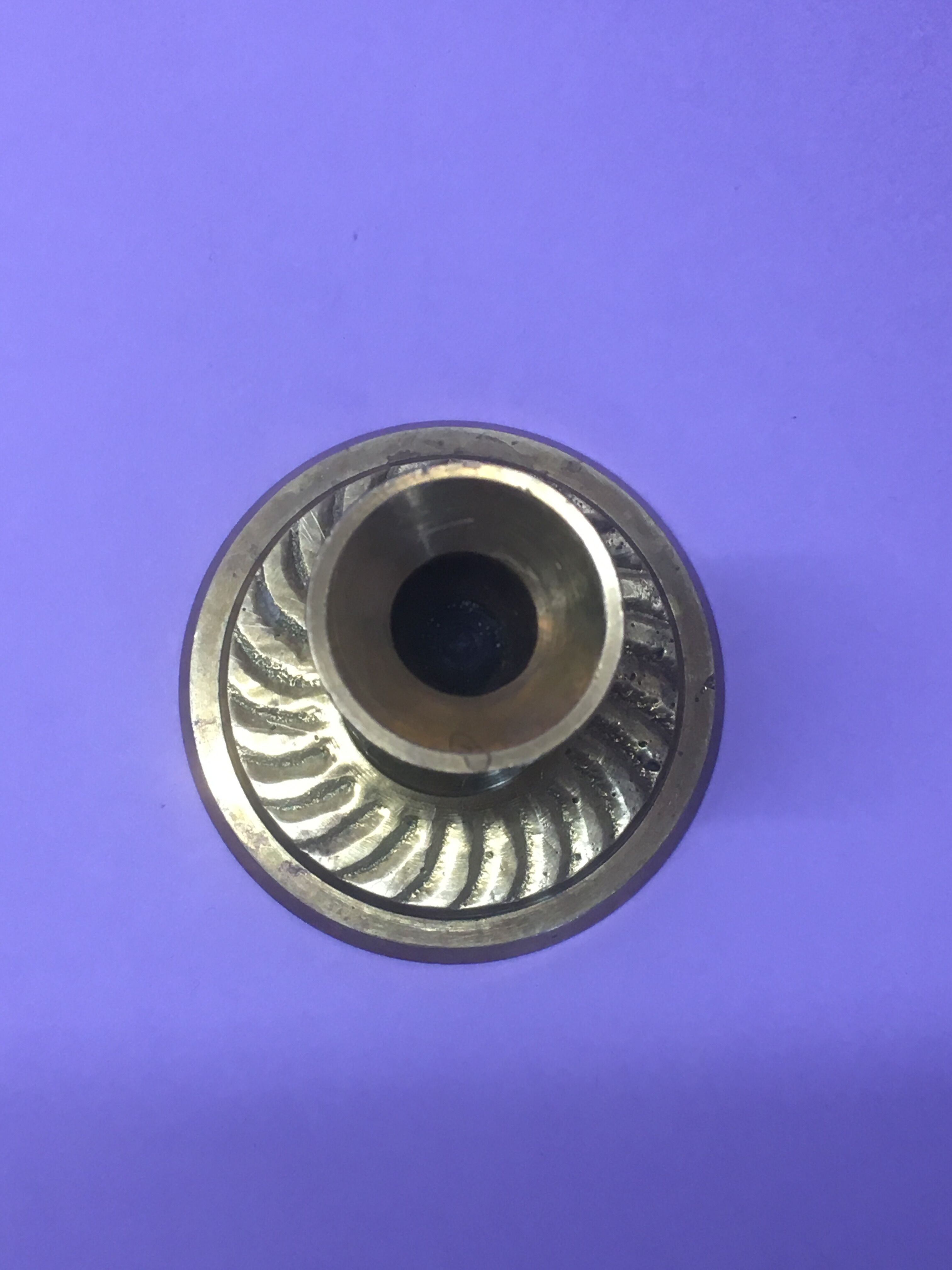 Brass candle holder for fine candle