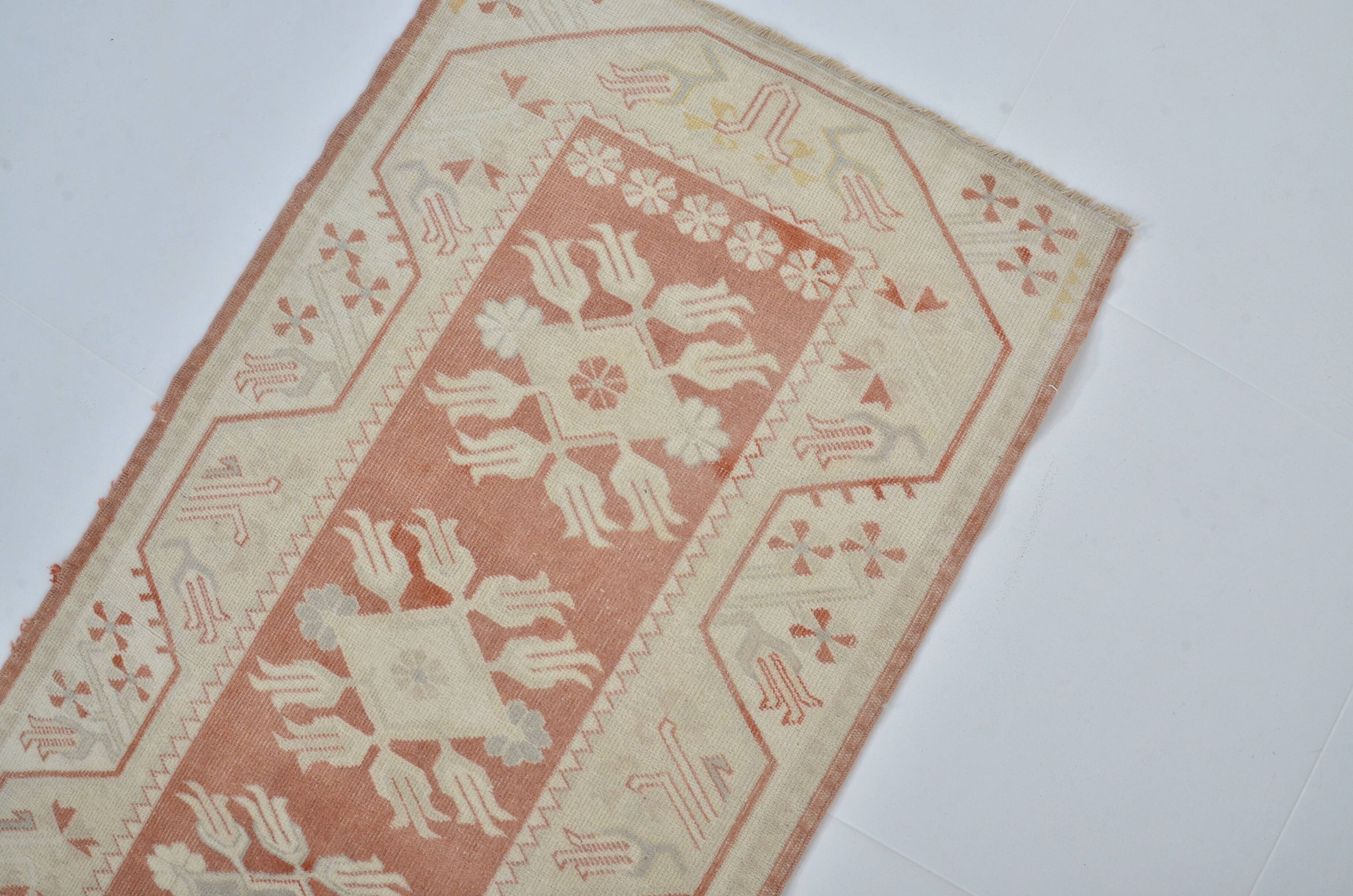 Vintage Oushak Runner Rug sku 3537