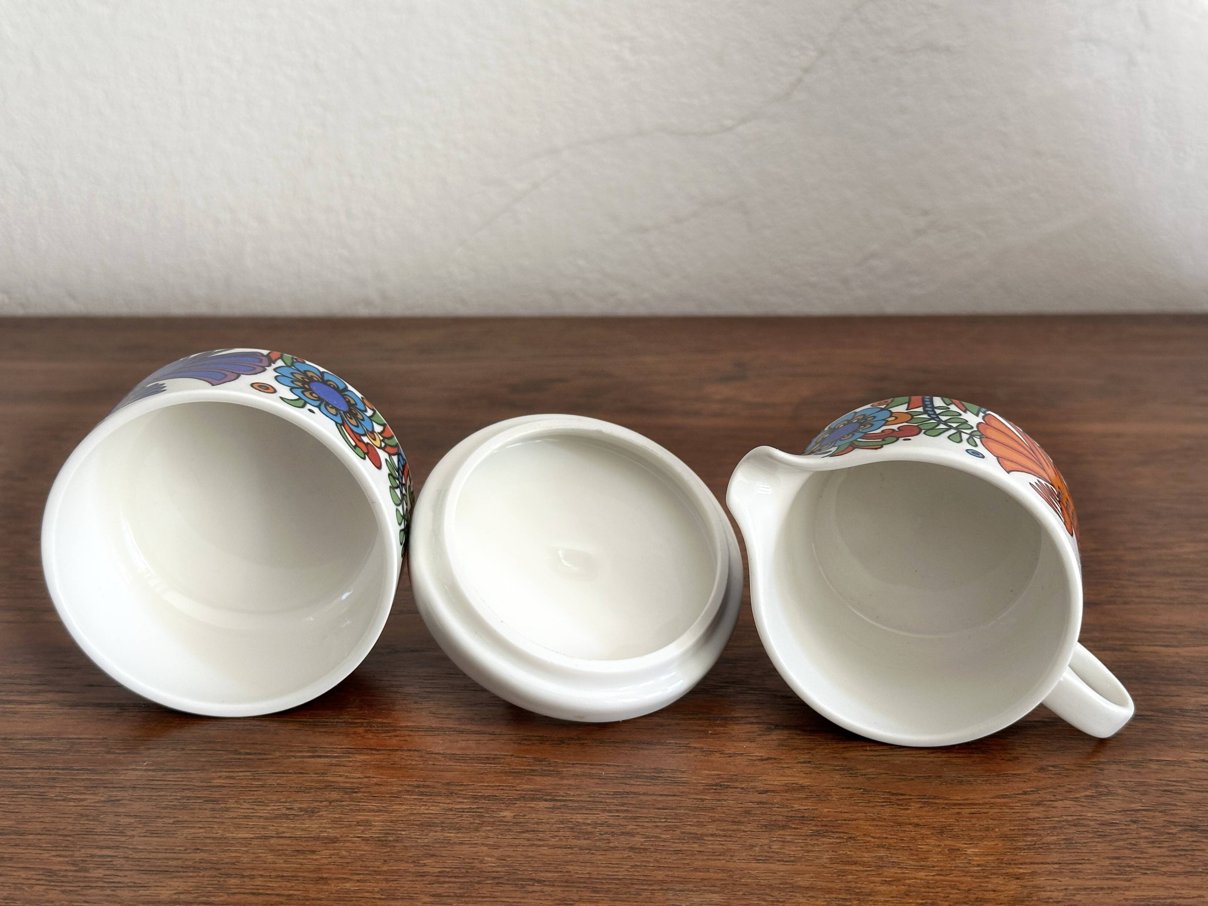 Sucrier et crémier Villeroy & Boch modèle Acapulco - Etat neuf