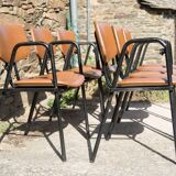 Set of 6 Stella armchairs - inseparable - 1960s