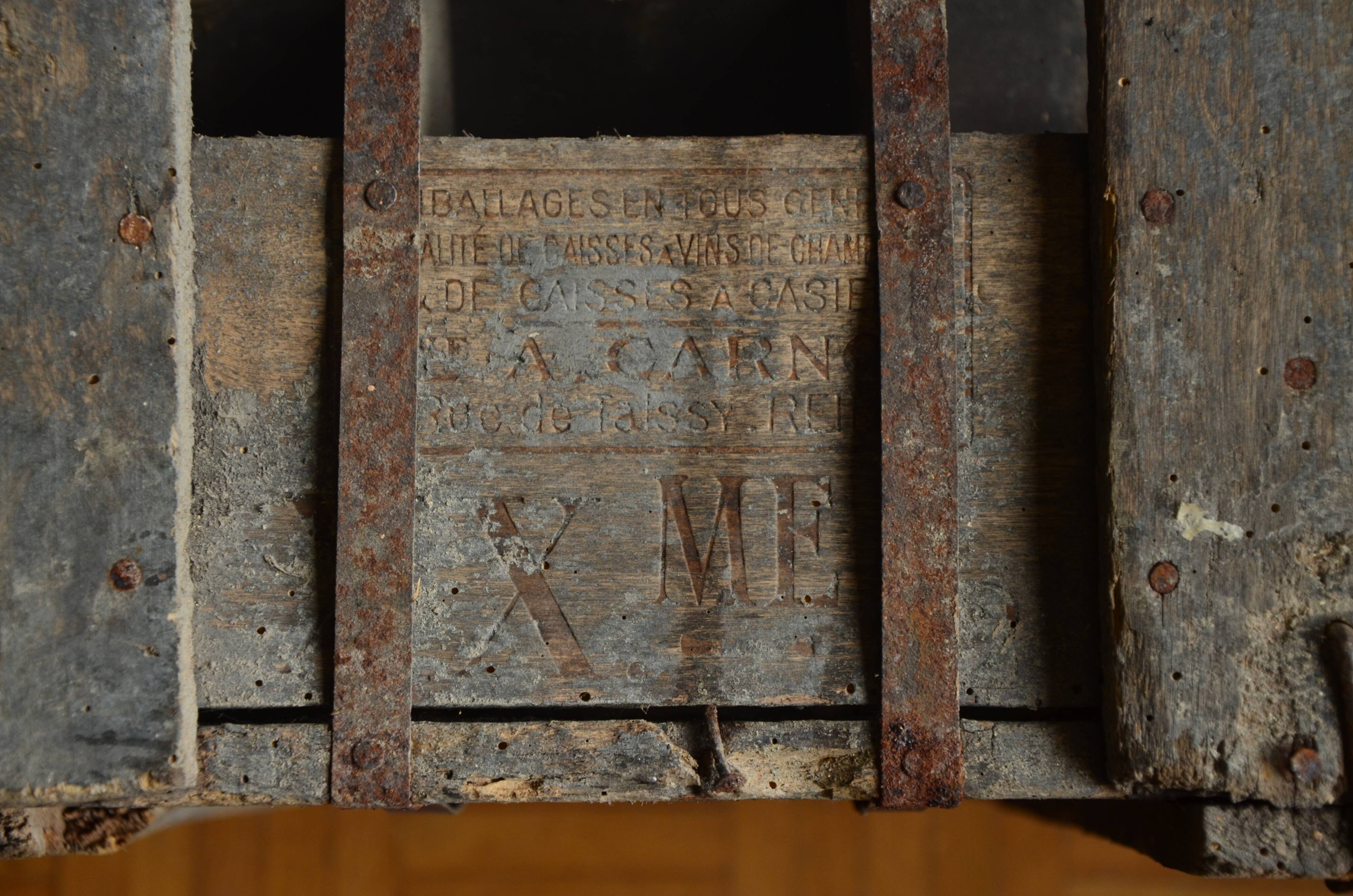 Former wooden crate 20th century brewery