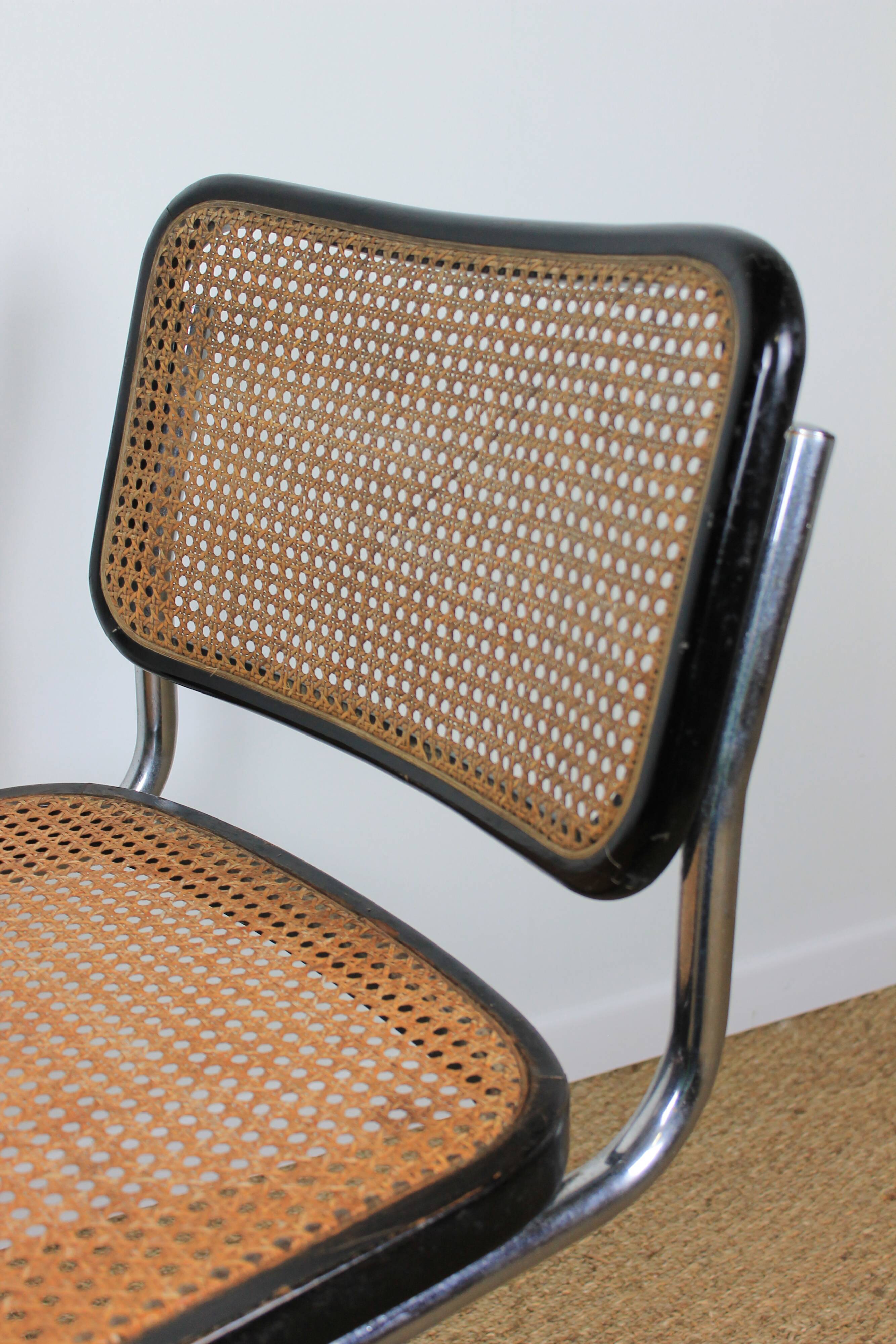 Marcel Breuer Cesca B32 chair, 80s