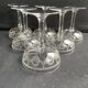 6 Champagne glasses – Saint Louis Christmas service rock crystal engraving 3540