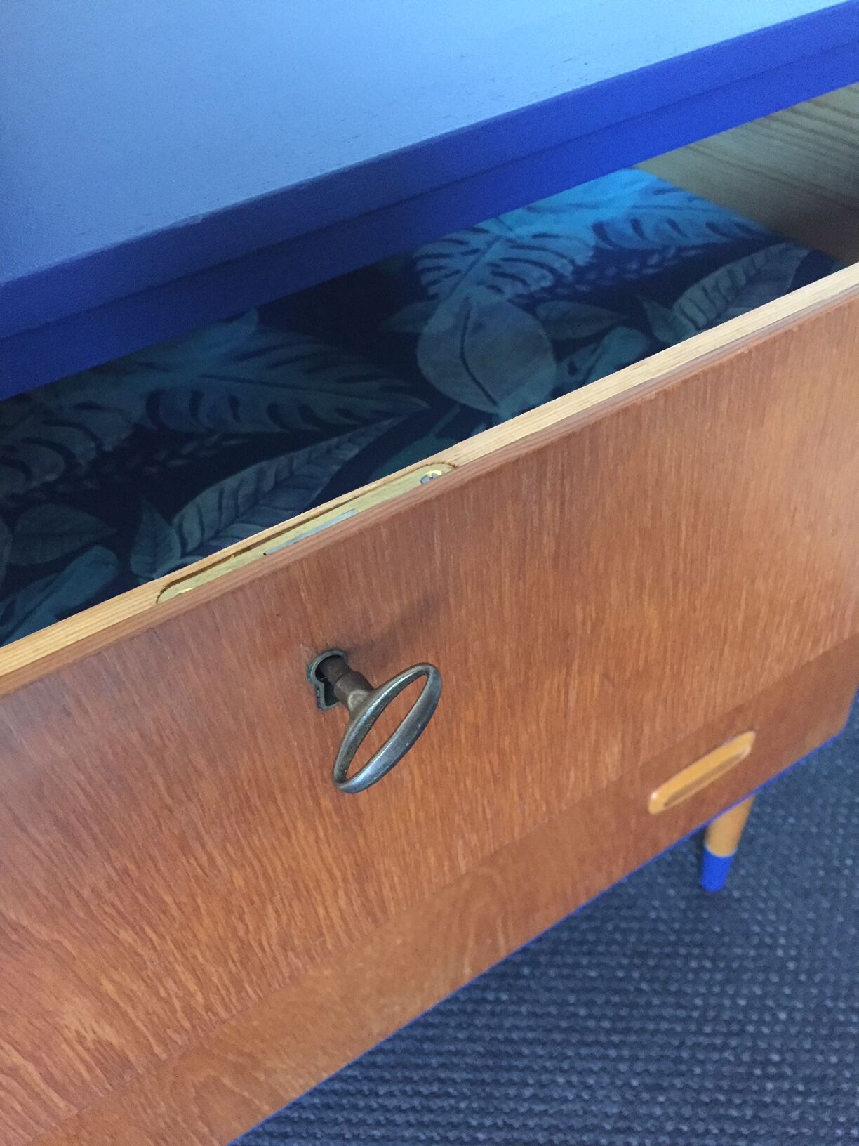 Chest of drawers teak of the 1960s