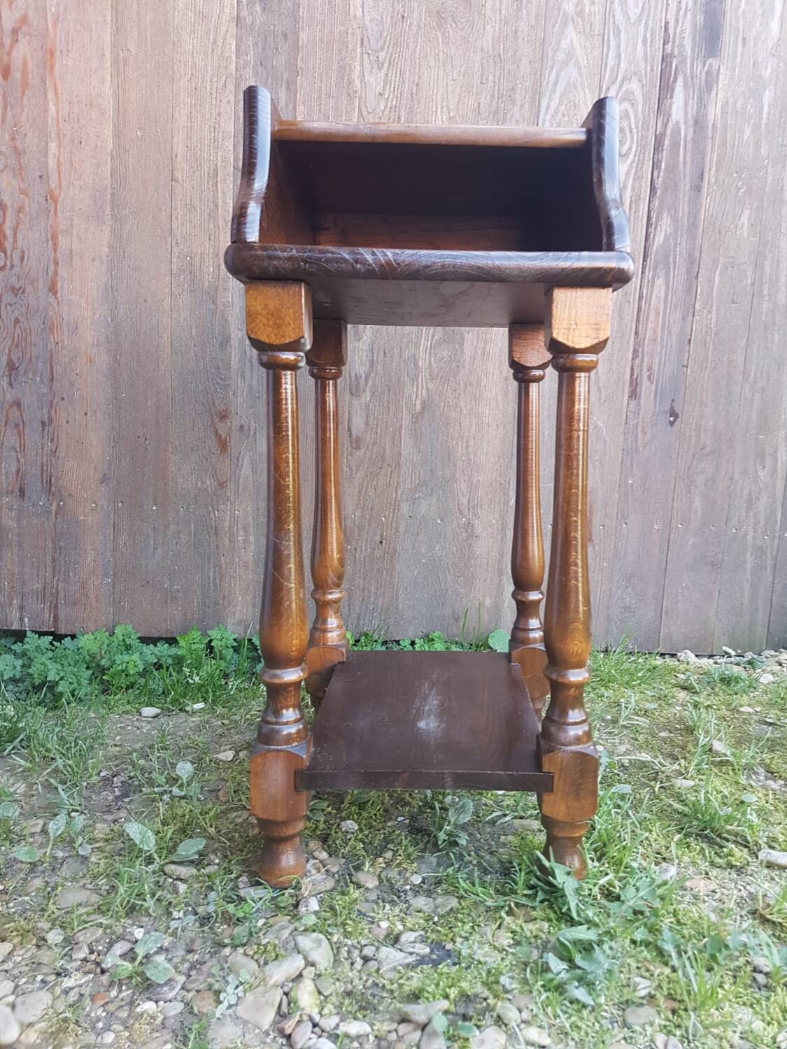 Chevet table nuit  bois + case vintage