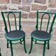 Set de 4 chaises restaurant café bois courbé bistrot