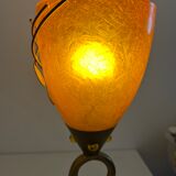 Pair of vintage musical note table lamps