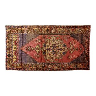 Tapis vintage anatolien fait main 255 cm x 131 cm