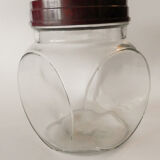 Veneered candy jar with bakelite lid