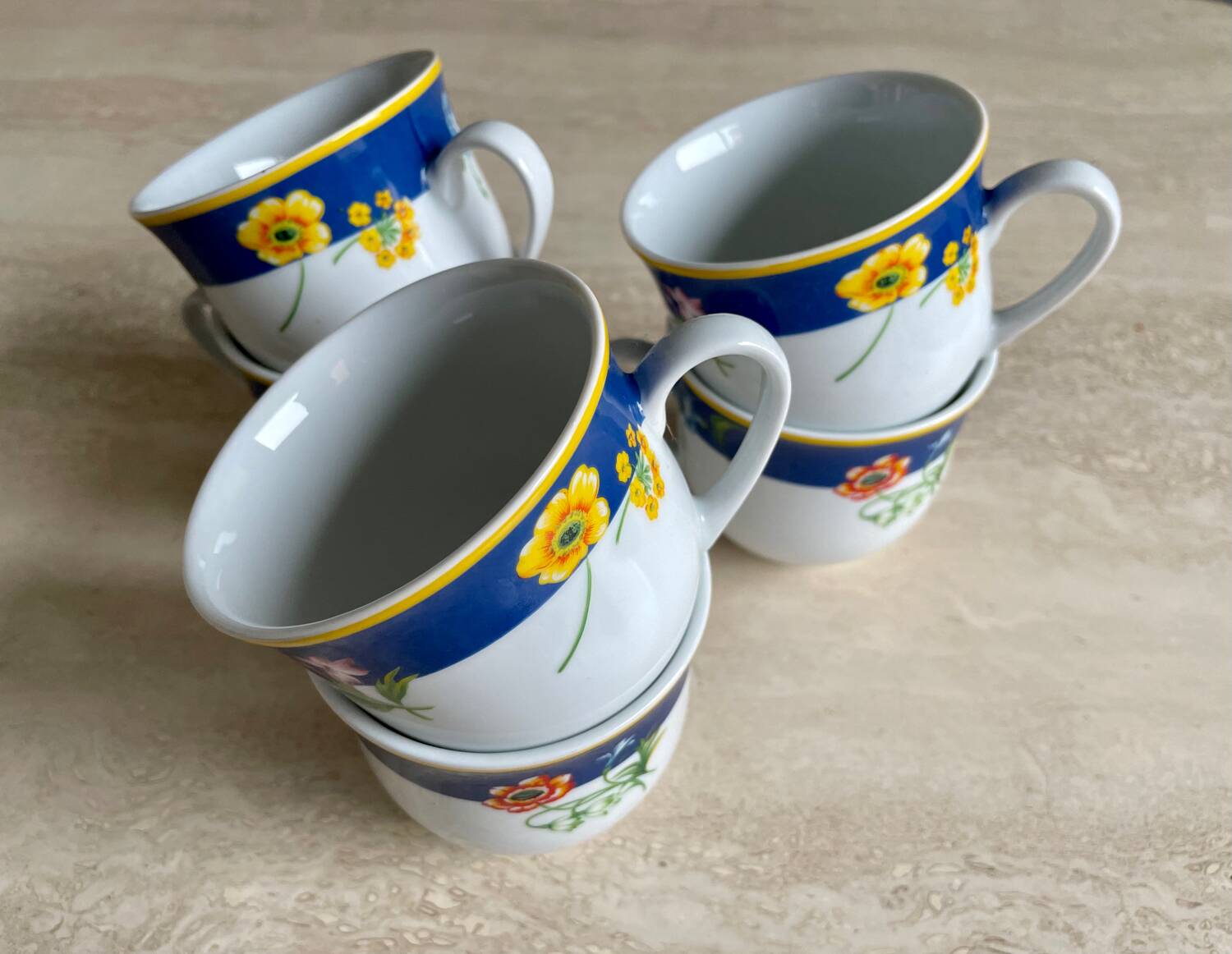 Kenzo porcelain tea cups