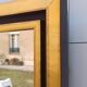 Black and gold art deco contemporary mirror - 81.5cm x 61.5cm