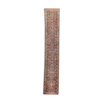 Tapis ancien persan Malayer Hamadan couloir 90x500 cm