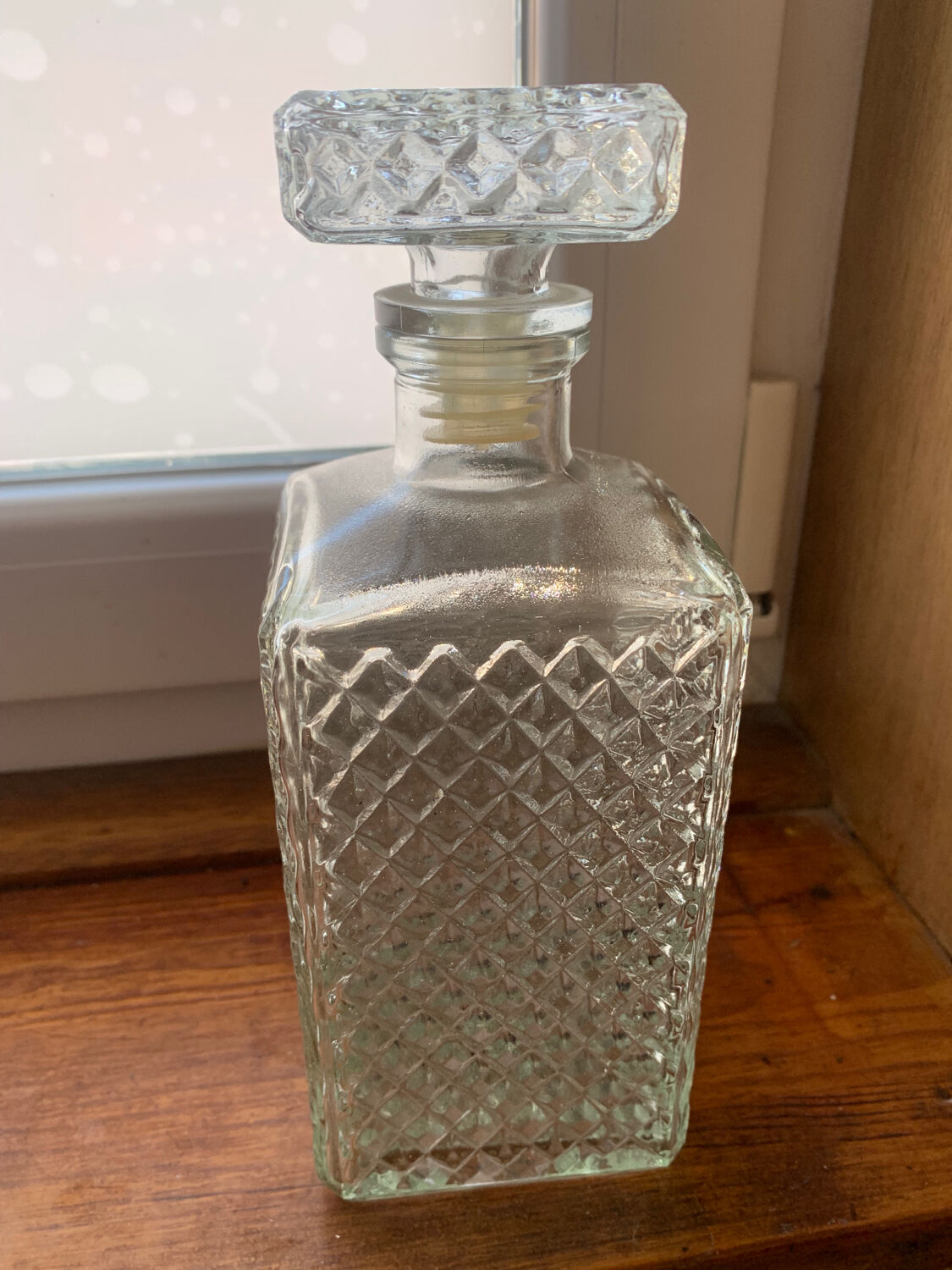 Vintage glass decanter