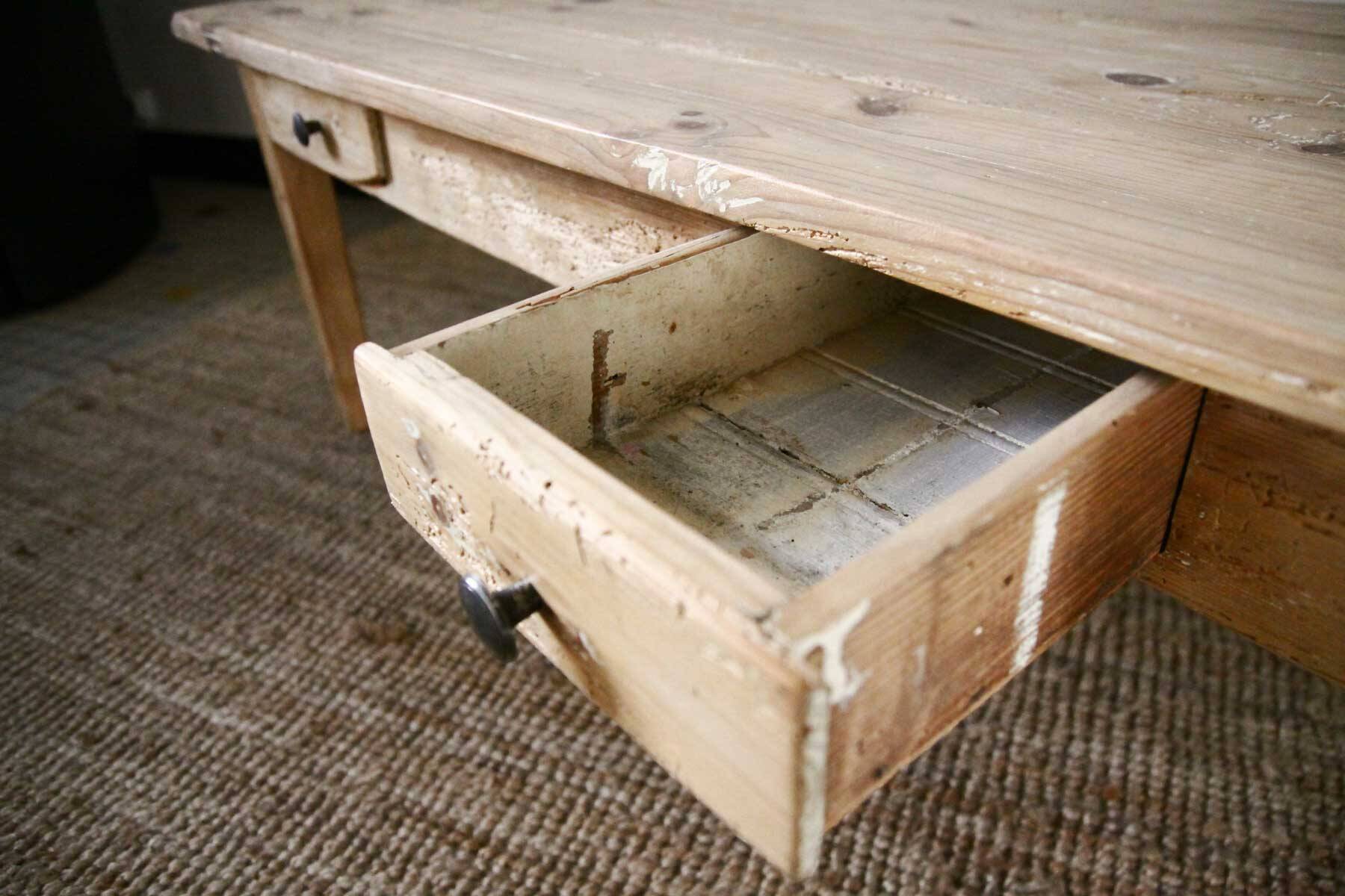 Wooden coffee table