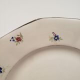 Assiettes plates, Digoin Sarreguemines, modèle Falaise