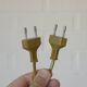 Pair of Vintage Elegant Desk Lamps Bedside Lamps Gold Metal and Glass