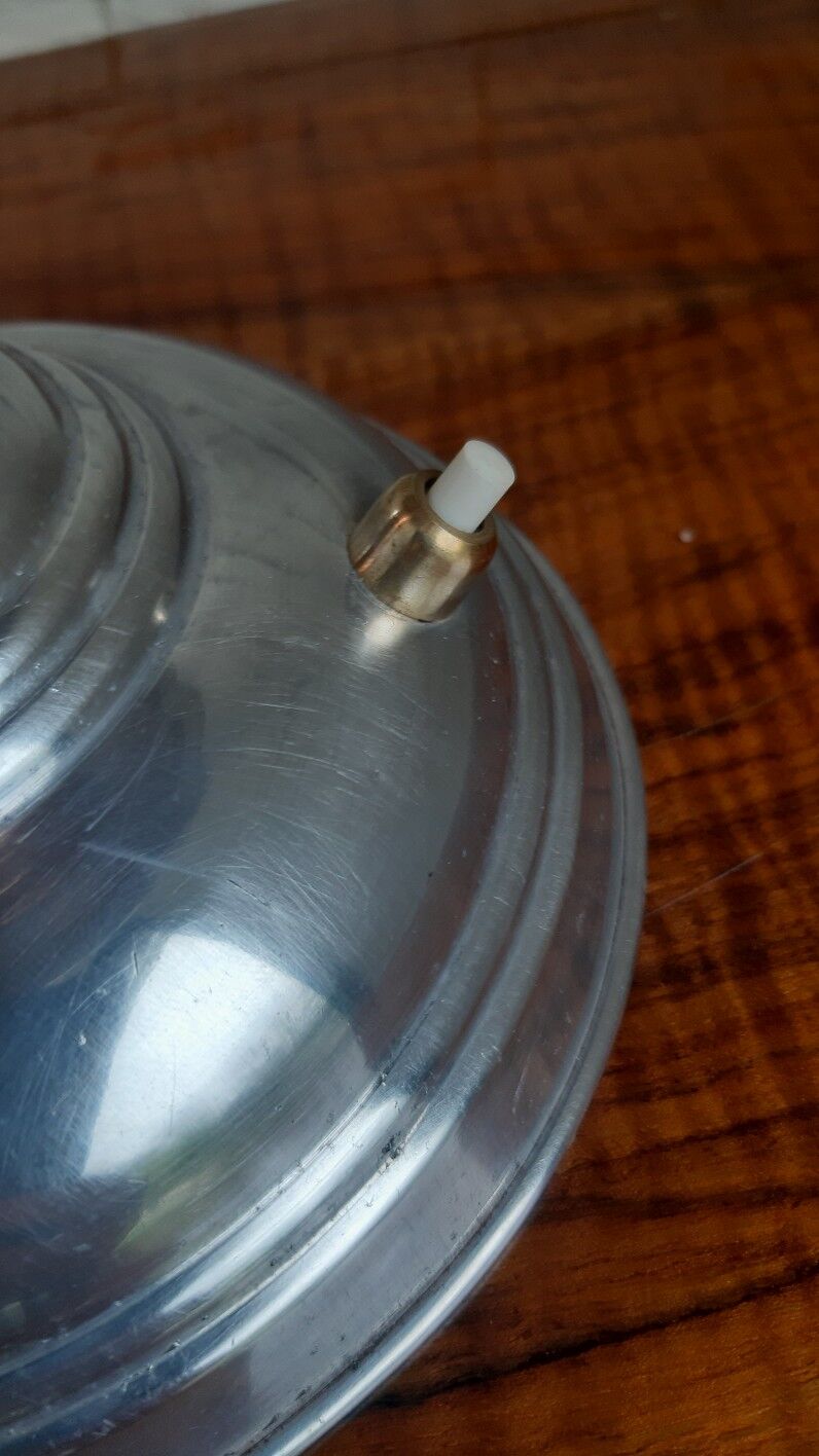 Copper and aluminum mushroom lamp