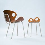 Olof Kettunen Chair and Stool for Merivaara, Finland 1950s