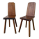 Paire de chaises brutaliste en chêne 1950