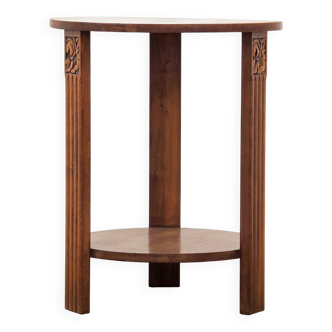 Side table / accent table in carved wood – Art Deco 1930