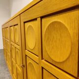 Graphical brutalist credenza, 1970s