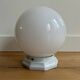 Art Deco ceiling light in opaline glass and ceramic