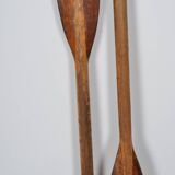 Paire de rames en bois