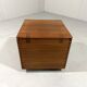 Salin Nyborg teak storage box side table on wheels, Denmark 1960’s