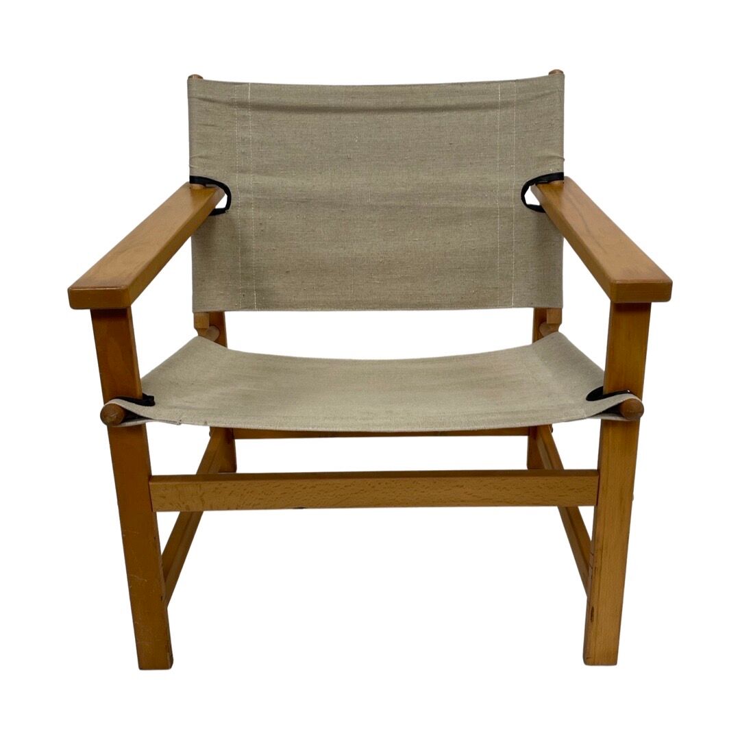 Vintage safari chair 1970's design easy chair