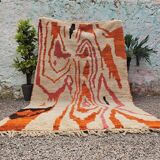 Handmade wool rug from Morocco 3 x 2 m