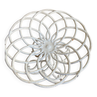 openwork cast iron compotier