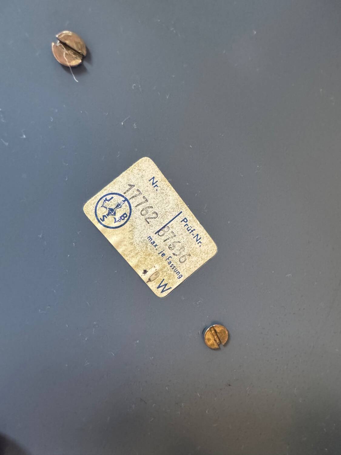 Large mid-century light fixture JSB