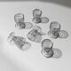 Lot de 6 coquetiers vintage - spirale en métal chromé, design Space Age intemporel, Italie années 1970 - idée cadeau, décoration de table rétro et élégante