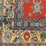 Moroccan vintage carpet handmade flap 175x255 cm