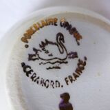 Céranord coffee service with gold edging