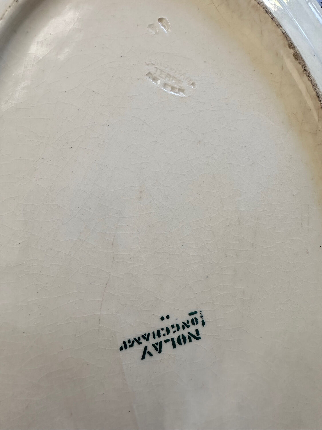 Plat vaiselle vintage Terre de Fer Longchamp