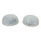 Pair of speckled glass wall lights from Vianne Domec half sphere