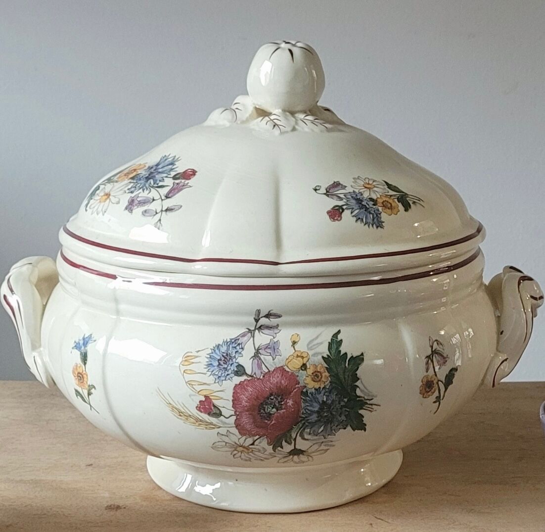 Sarreguemines model soup tureen Agreste