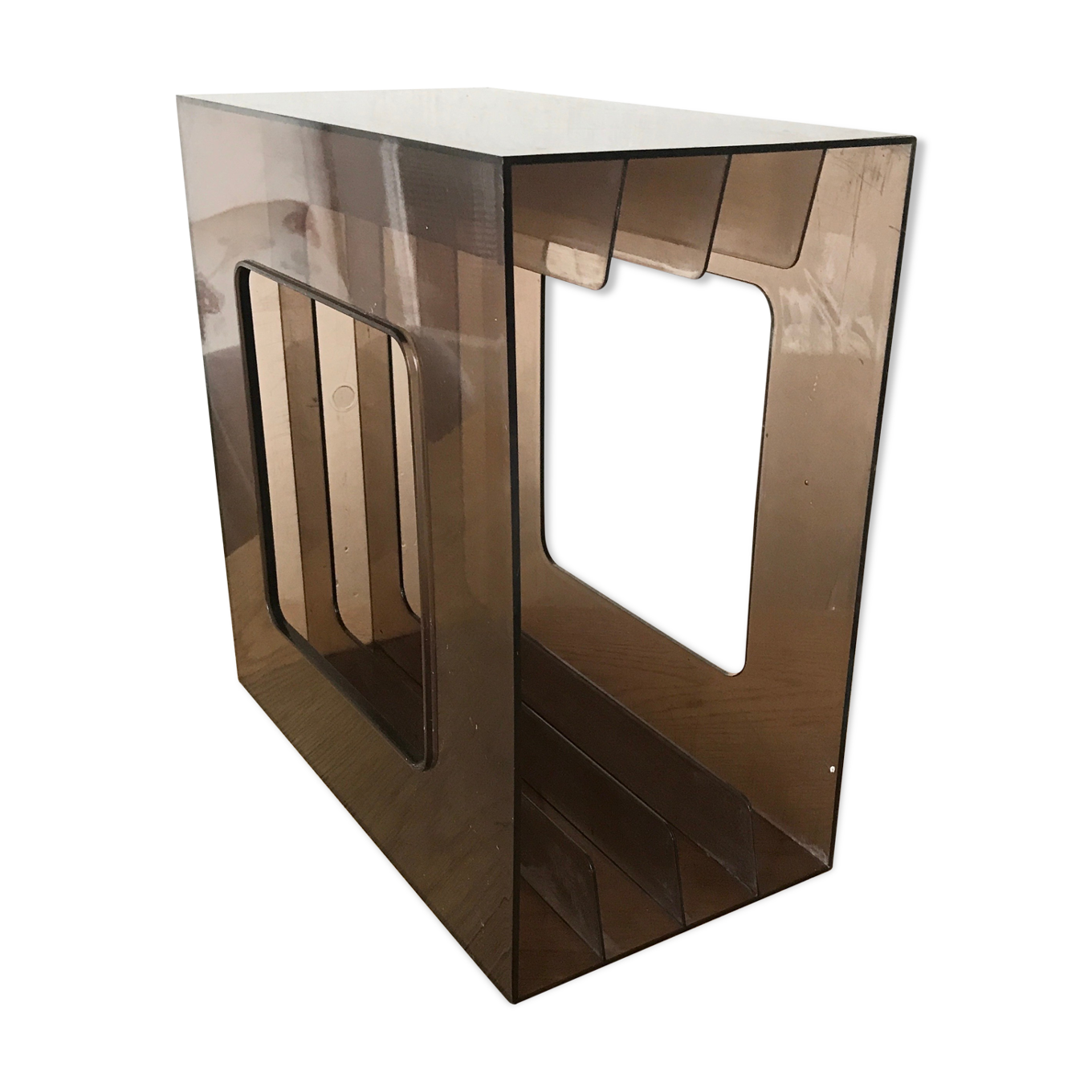 Range disques porte vyniles 33 T plexiglass fume | Selency plexiglas fume