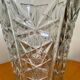 Vase en verre ciselé vintage 1960 1970