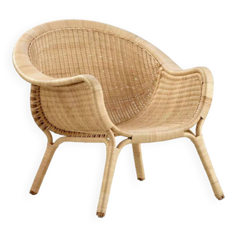 Madame rattan armchair Danish design 1950s by Nanna Ditzel