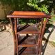 Shelf on rattan legs