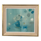 Mid Century Modern Oil Painting Still Life on Canvas