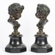 "The Children of Bacchus" Pair of Putti in bronze Late 19th Century