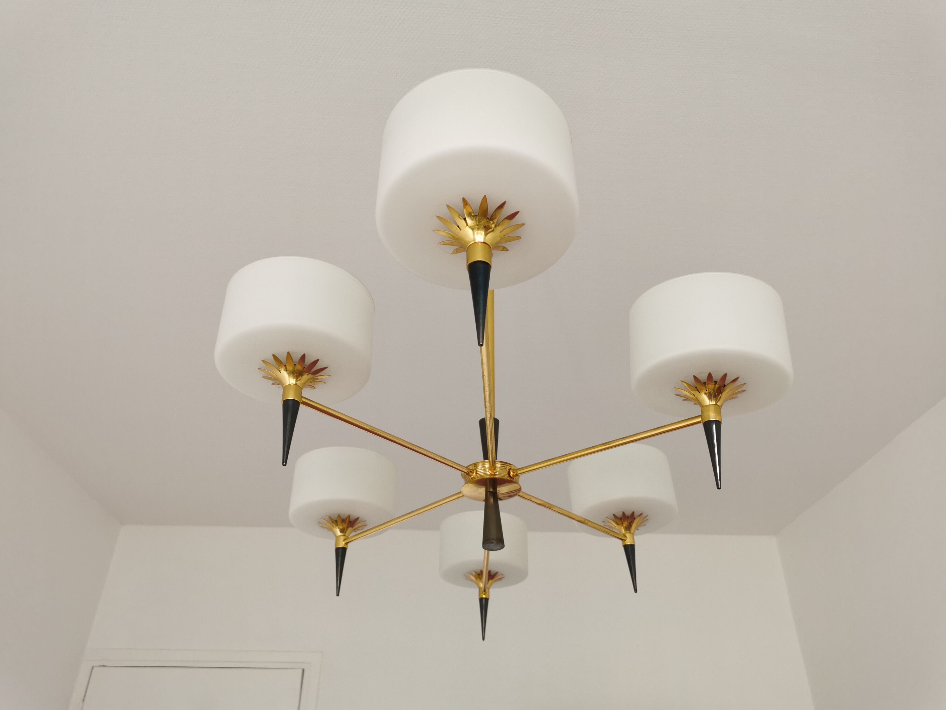 Chandelier 1950 modernist design arlus lunel