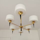 Chandelier 1950 modernist design arlus lunel