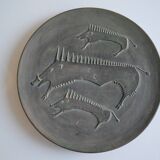 Ceramic wall plate attributed to Wim Mühlendyk