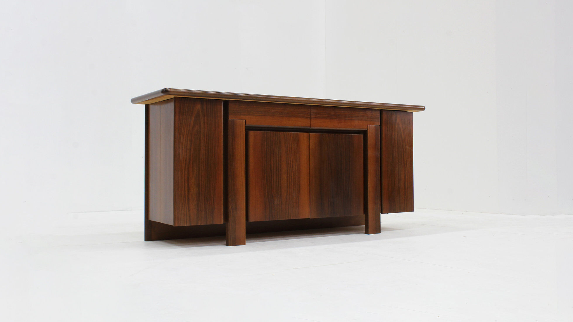 Vintage Italian walnut sideboard 1960s
